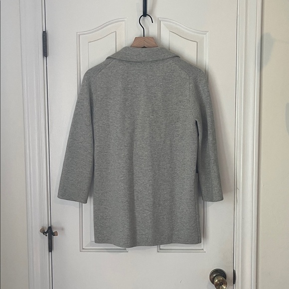 J.Crew | Sophie Open Front Sweater Blazer Heather Gray Size XS Classic J0244 - Picture 6 of 10